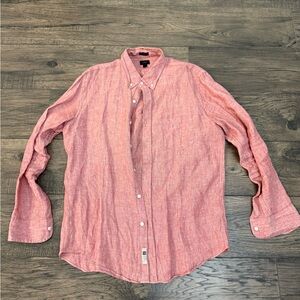 J. Crew Men's Coral Button-Down Shirt